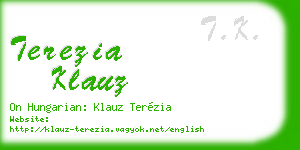 terezia klauz business card